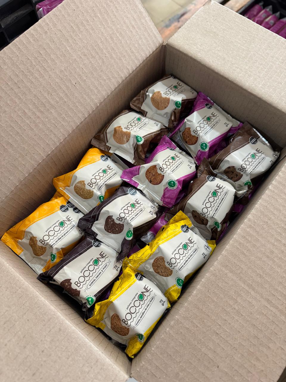 BOCCONE 100% VEGETAL GALLETITAS POCKET SURTIDO 72 G Pack por 12u