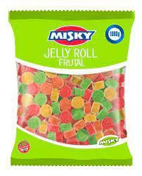 MISKY SIN GLUTEN GMA JELLY ROLL 1000 Grs. Caja x 6u