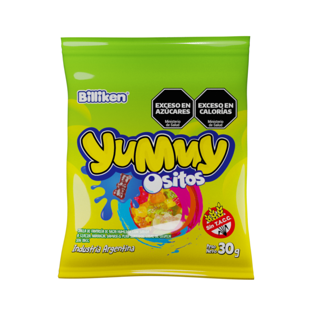 YUMMY SIN GLUTEN GMA OSITOS 30 Grs. Disp x 12u. CMx12D